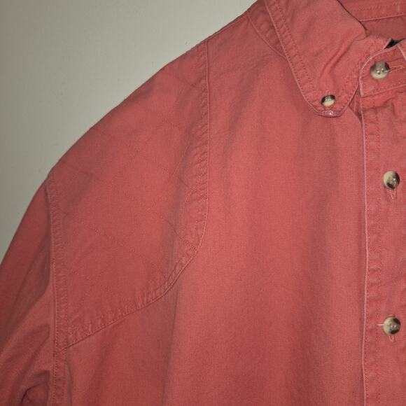 Wild Turkey Federation Mens Shirt XXL Coral Cotton Embroidered Turkey Hunting - Picture 5 of 16